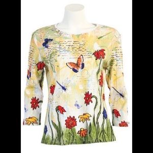 3X NWT Jess n Jane yellow shirt Spring